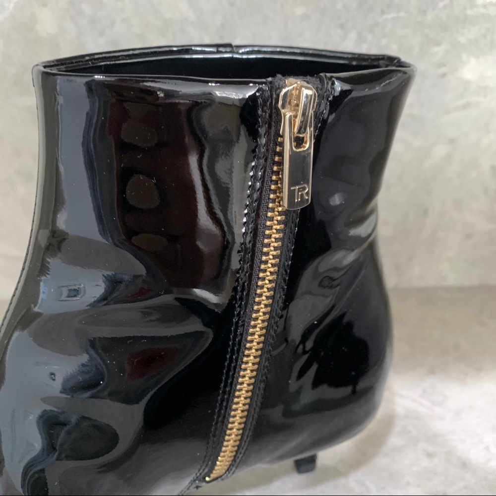 Black Patent Leather Booties - Picture 7 of 11